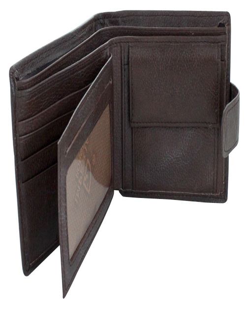 New Imperial Horse Brown Wallet With Flap Clip